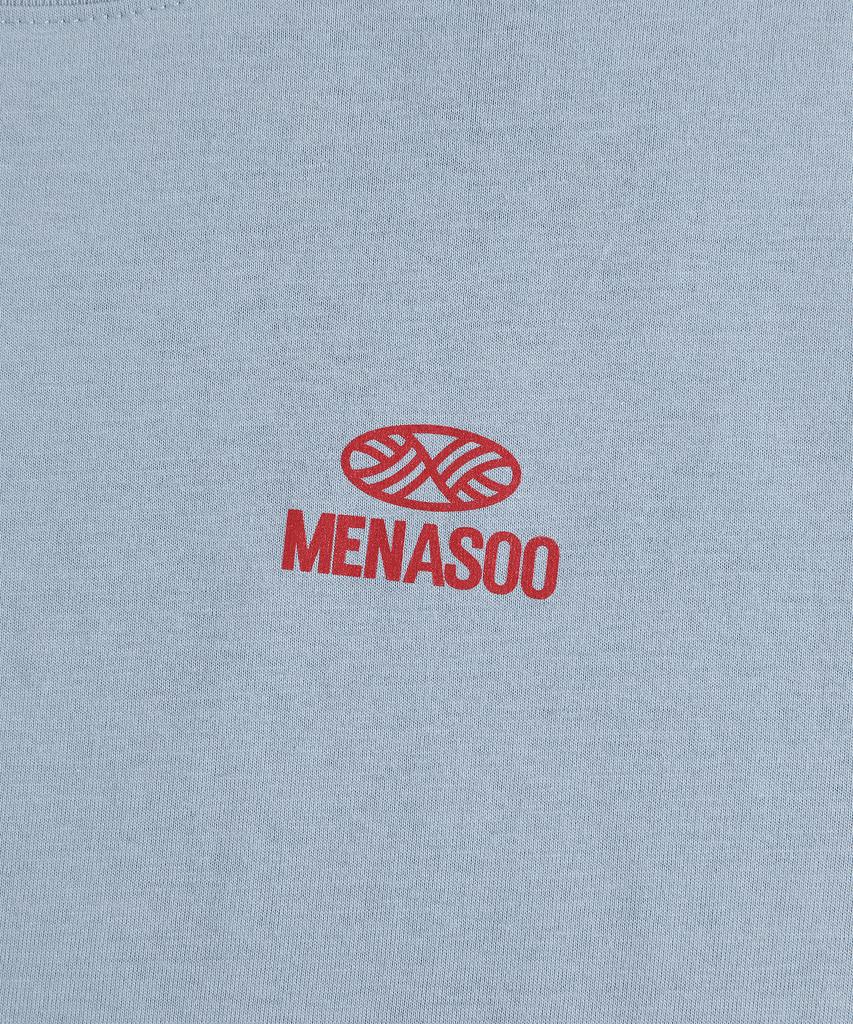 Minasu New Big Hearttrack Graphic T Shirt_Skyblue