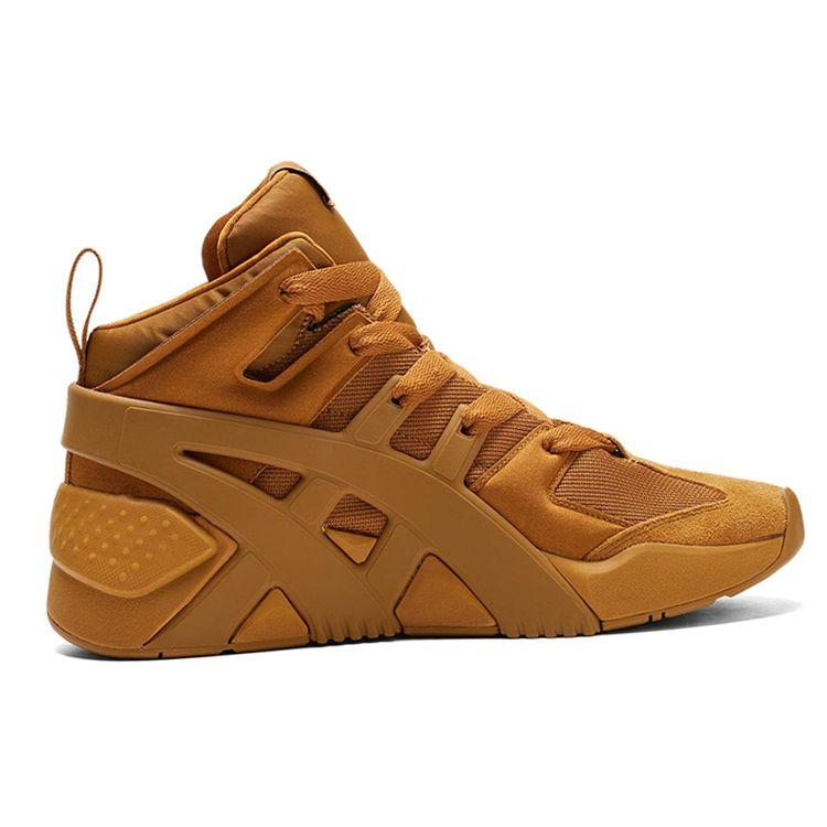 Onitsuka Tiger Big Logo Trainer Puffed Tan Presidio Unisex High Top Leather Retro Lifestyle Sneakers 1183B559-200
