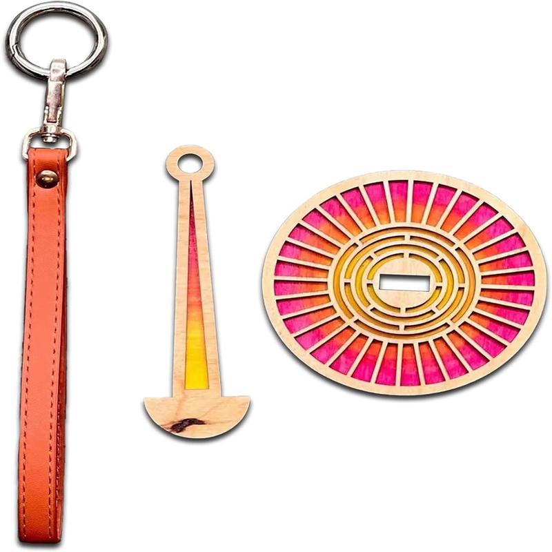 5Pcs Tragbare Handgelenk Garn Halter Für Stricken Häkeln Garn Holz Schüssel Organizer Handwerk Und Stickerei Zubehör Nähen Liefert