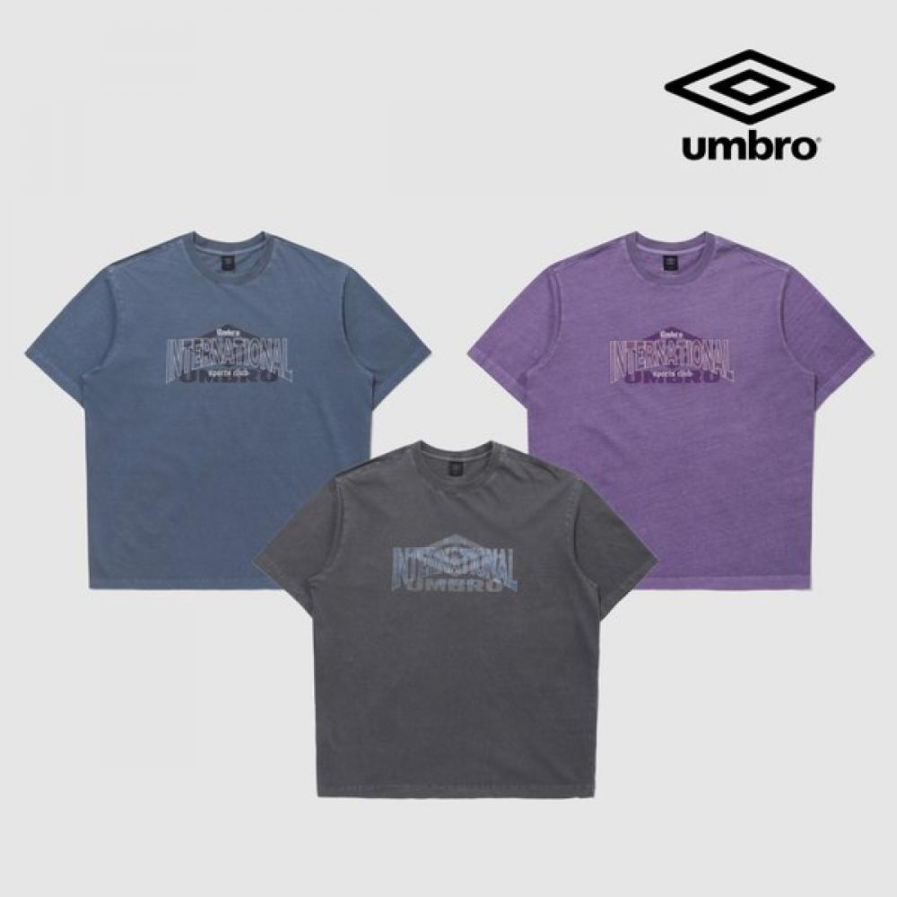 Umbro Weekend Hooligan PigmenT Dyeing LeTTering Graphic T shirT Uq221crs58 blacks95 4880₽
