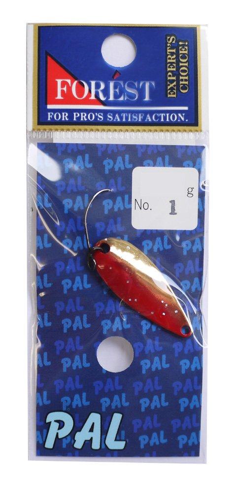 FOREST Приманка Pal 1.6г 1 Красно-золотая блесна 1.6g