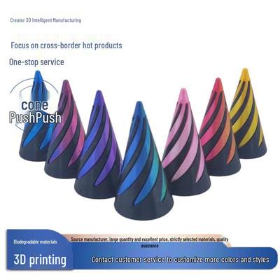 3D Spinning Top Toy: Educational Decompression Spiral Structure Fingertip Ornament