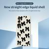 For Samsung Galaxy A36 5G Case Black Bow Pattern Printing Straight Edge TPU Phone Back Cover