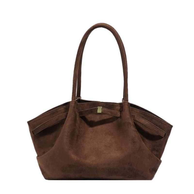 Tragetasche, Einschultertasche mit großem Fassungsvermögen, Schlichte Pendlerhandtasche