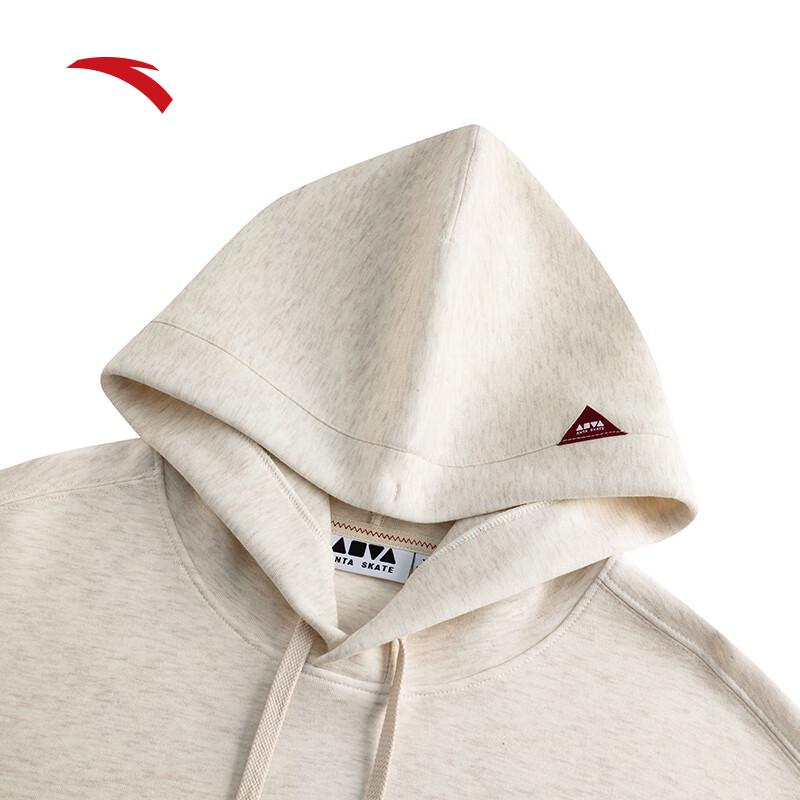 Anta Unisex Loose Fit Printed Hooded Sweatshirt