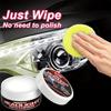 KJM Headlight Restorer Wax - Scratch Remover & Yellowing Fix, No Polish Needed, Restores Headlights To Mirror Shine, Compatible