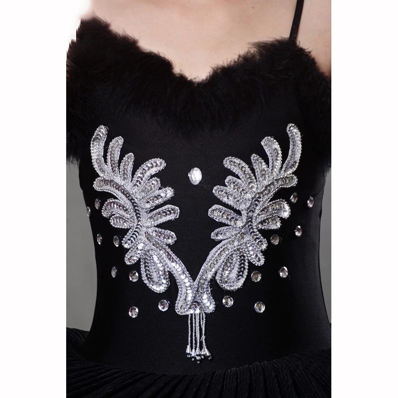 Fustă de Balet Adult Breteluțe Fuste de Dans din Tulle Tutu Costum Micul Lebădă