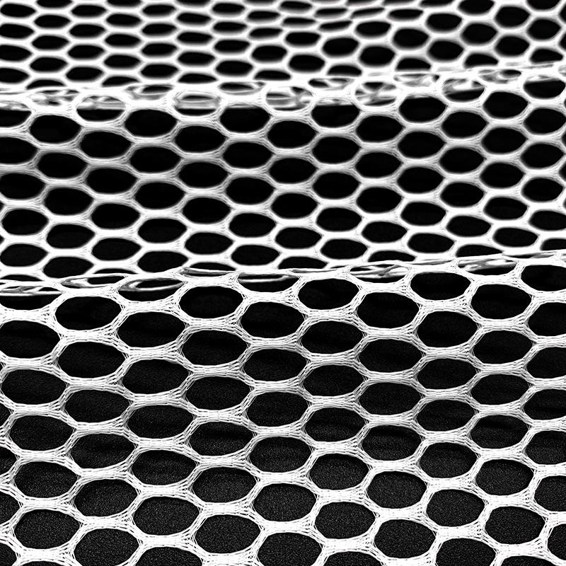 Hexagonal Mesh Fabric Handbags & Laundry Bags - Polyester Warp Knit Vests, Tank Tops, Coarse Mesh & Shoe Material