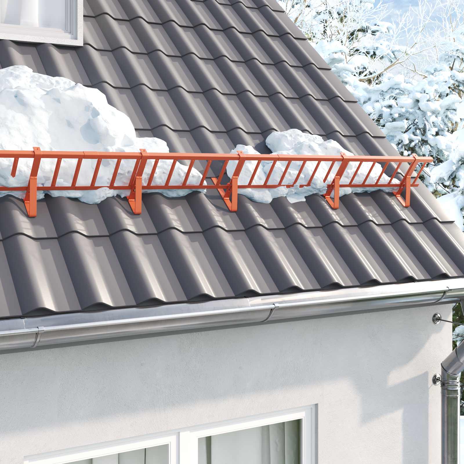 Red Roof Snow Guard 300 x