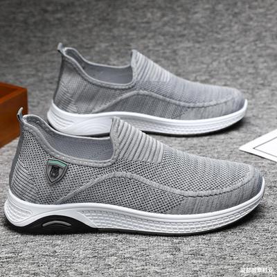 Herrenschuhe Großhandel Frühling Modisch und Bequem Ein-Pedal Sport Freizeit Atmungsaktiv Fliegenstrick Outdoor Laufschuhe Herren