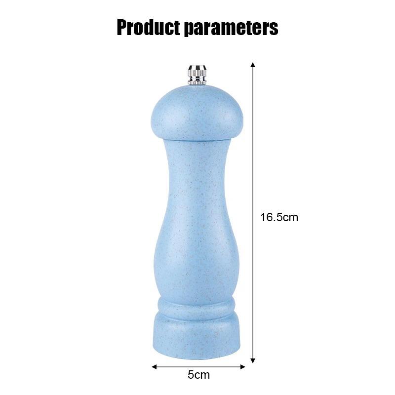 6inch Salt and Pepper Grinder, Solid Wood Spice Pepper Mill with Strong Adjustable Ceramic Grinder Kitchen Cooking Tools