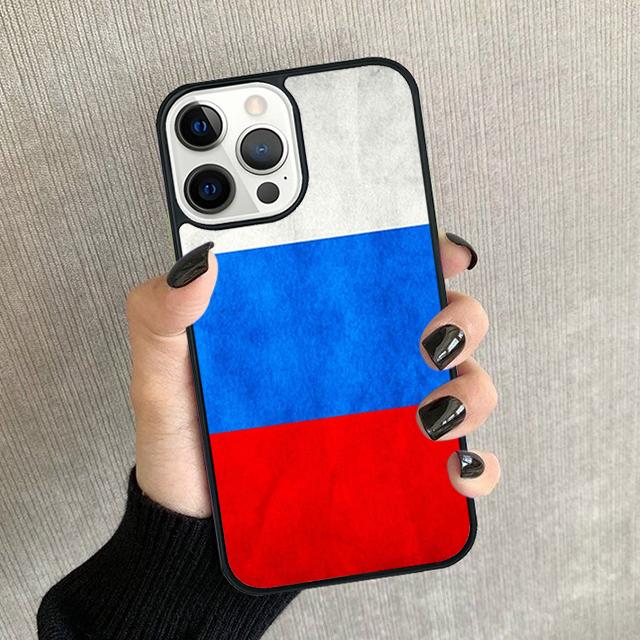 Russian Flag Phone Case For iPhone 17 Air 16 15 14 Plus 12 13 Pro Max Soft Bumper Shell Cover Coque