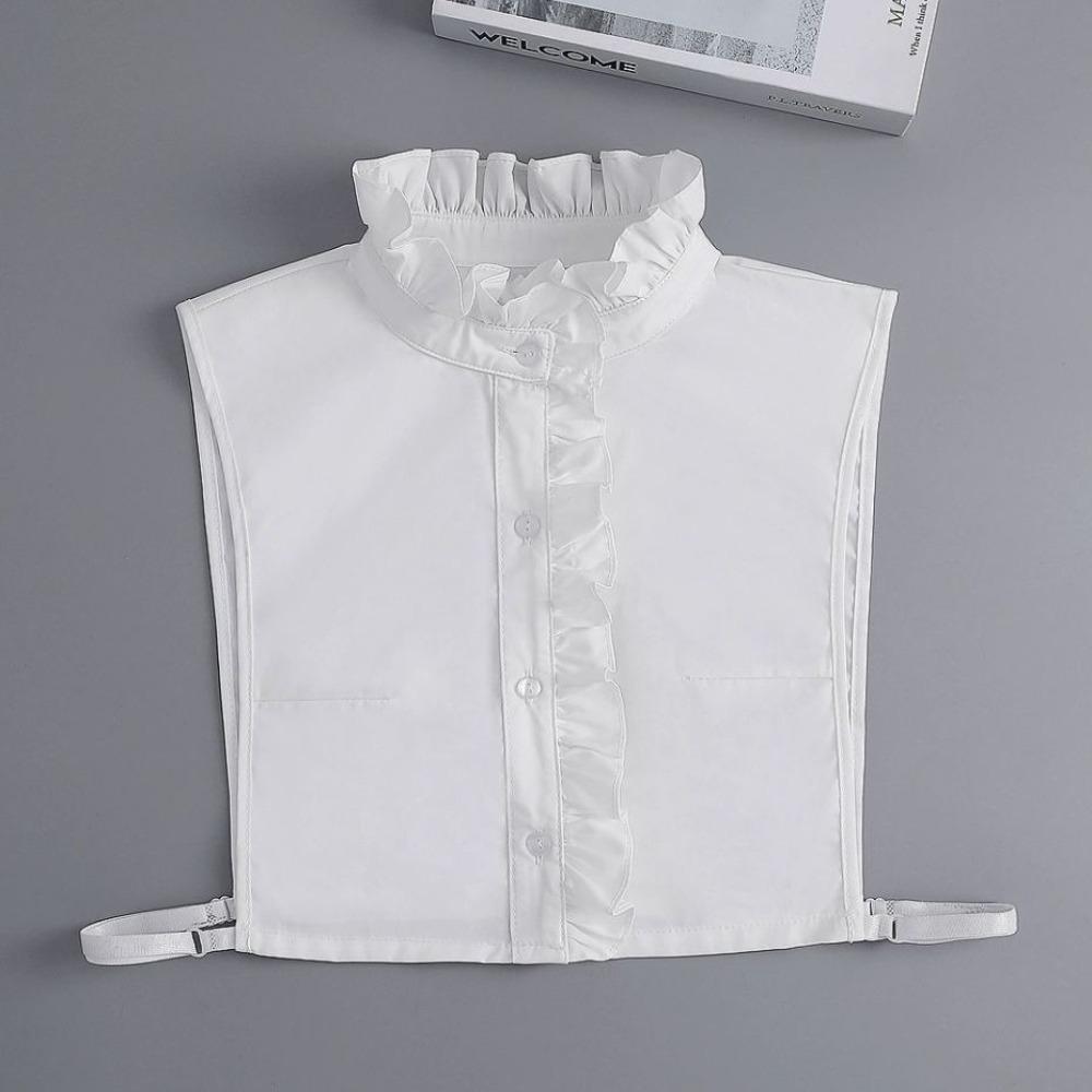 Detachable Fake Collar White Black Stand Collar Vintage Removable Half Shirt  Women