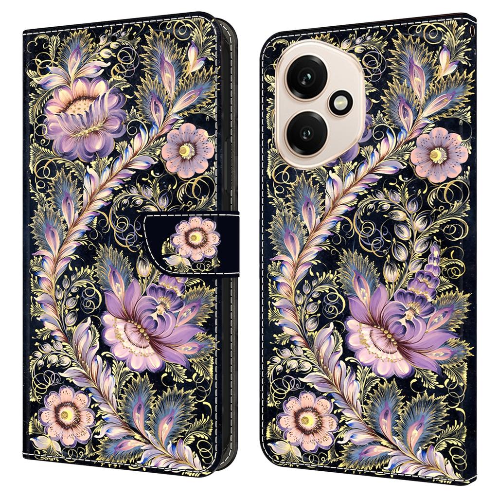 For Honor 400 5G (Global) Wallet Case Pattern Printing Stand Leather Flip Phone Cover