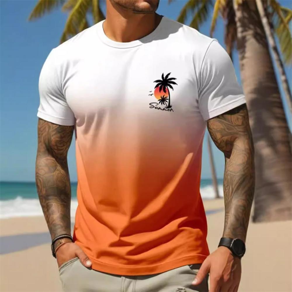 Men's T-shirt Summer 3D Printe Urban Street Style Men's Running Loose T-shirt