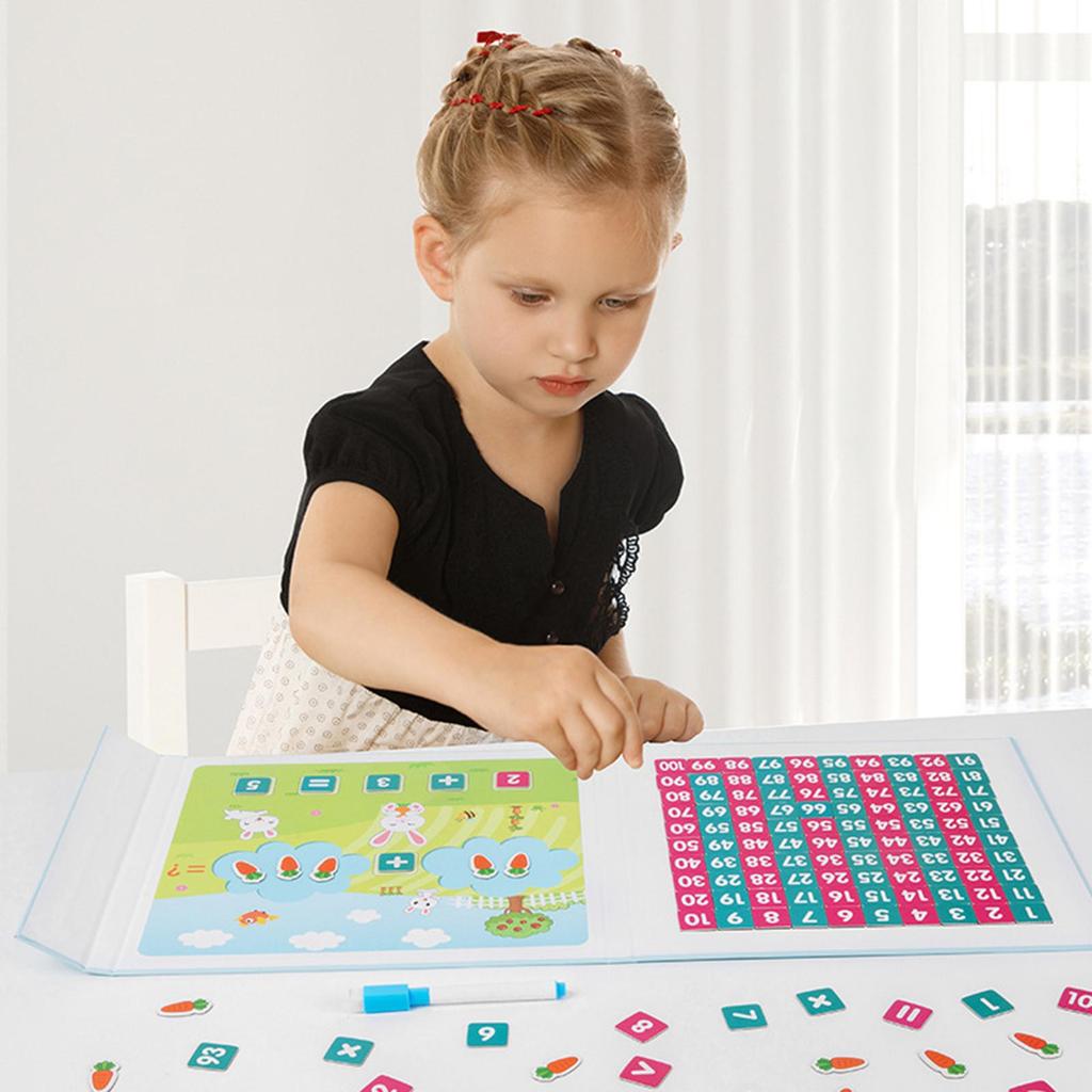 Hundred Number Board Set Math Counting Toy for Home Toddlers