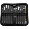 12 Pieces Set High Hardness Steel Precision Tweezers Set  Repair Maintenance Work