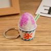 Bingsu Keyring, Red Bean Bingsu Keychain, Friendship Item, Funny Gift, Couple Item