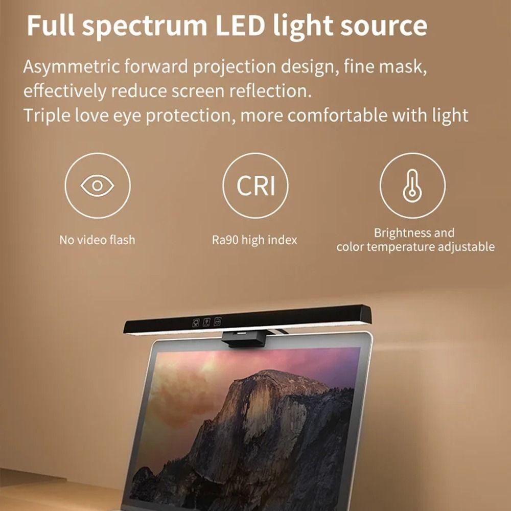 Stepless Dimming Screen Hanging Light USB Powered Laptop Clip Light LED PC Screen Lamp  Office