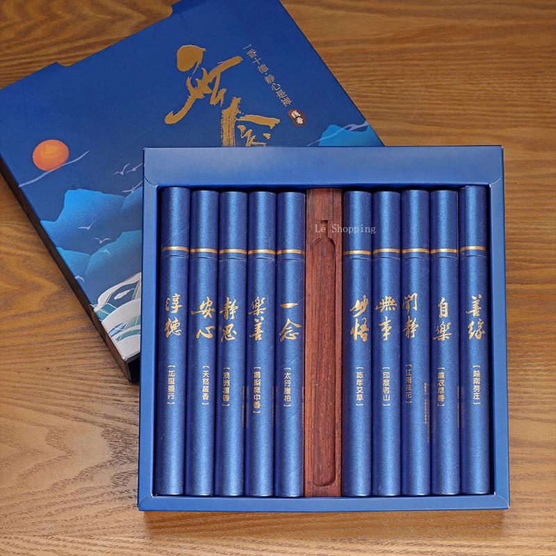 Ten Kinds of Stick Incense Indian Old Mountain Sandalwood and Agarwood Home Indoor Purify The Air and Calm The Mind Joss Stick