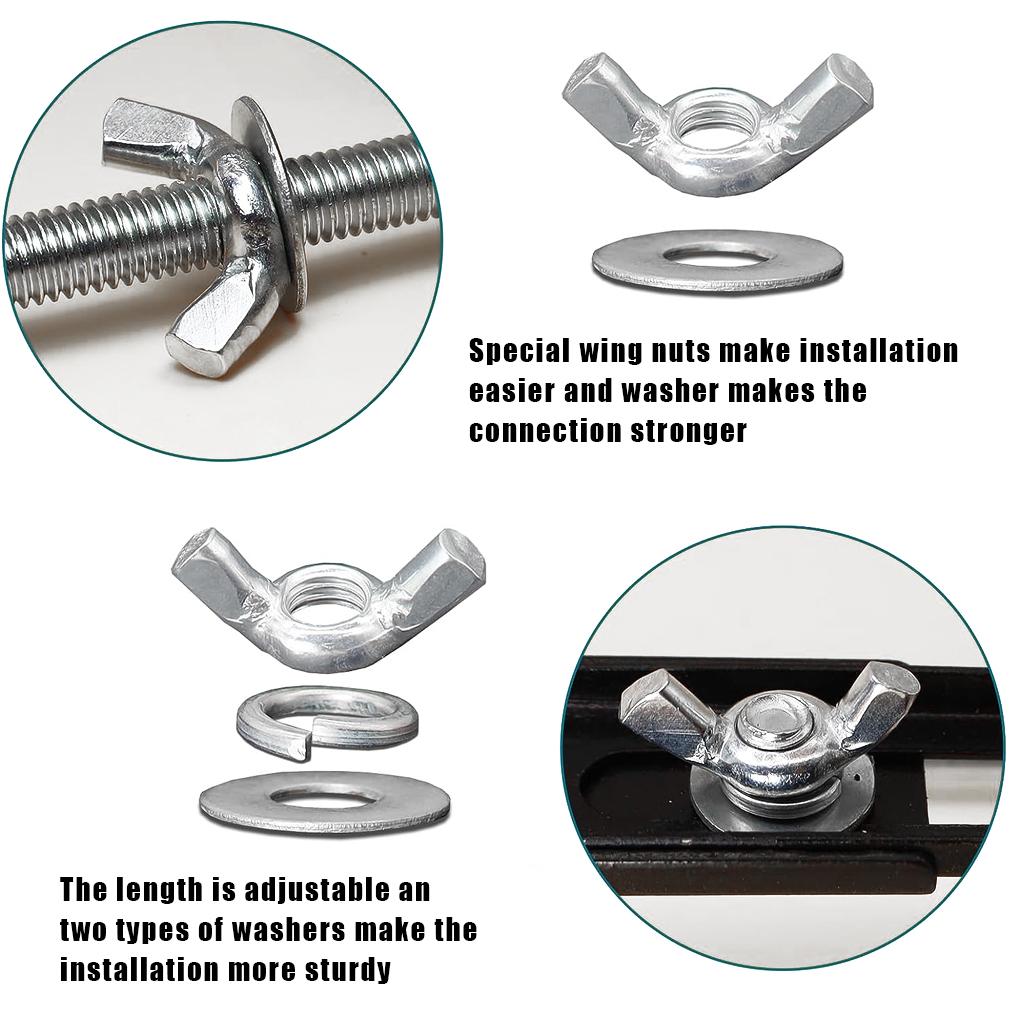 Regulowany wspornik akumulatora dla silnej przewodności Praktyczny metalowy zestaw do mocowania akumulatora Łatwy do czarny 23*20cm