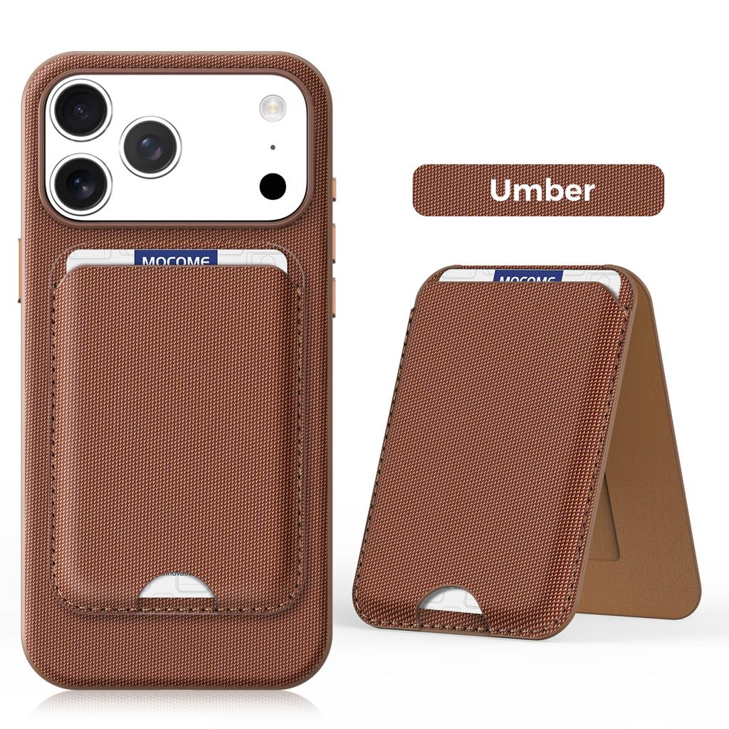 2 in 1 Tech Fabric Magnetic Case for Iphone 17 Promax Air 16 Pro Max 15 14 13 12 11 Kickstand Card Bag Cards Holder Phone Cover