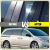 6Pcs Black Pillar Posts Fits Honda Odyssey 2011-2017 Window Trim Piano Cover EXV