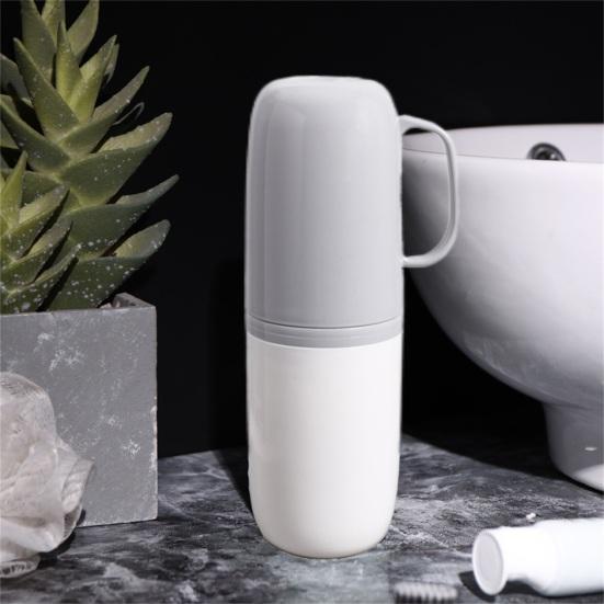 Travel Wash Cup Portable Convenient Plastic Lightweight Travel Toothbrush Cup Case for Trip
