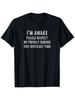 -Size Men's Clothing I'M AWAKE PLEASE RESPECT MY PRIVACY DURING THIS DIFFICULT TIME Black Crew-Neck