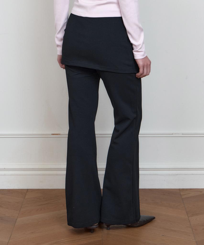 Kyuliti C Layered Skirt Pants_Black