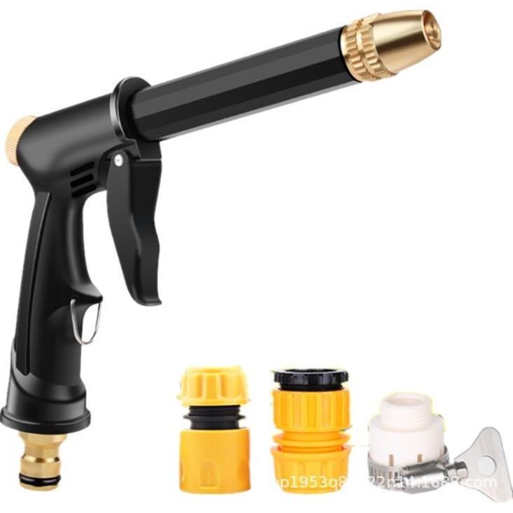 High-Pressure Household Car Wash Kit: 10m, 15m, or 20m Soft Hose with Spray Gun, Brush, and Faucet Connect, Freeze & Sun-Proof