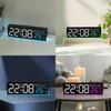 Digital Led Alarm Clock With Date Temperature Calendar Night Light For Bedroom Decor