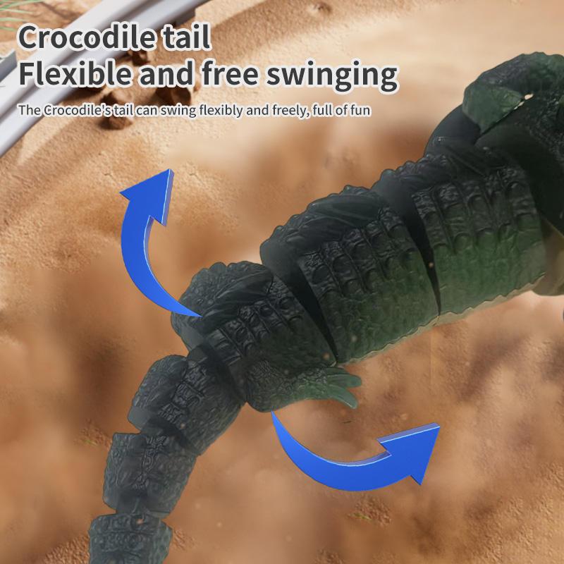 2.4Ghz RC Crocodile Car, Spray Remote Control Toy, Simulation Reptile Vehicle, Kids Outdoor Adventure Toy