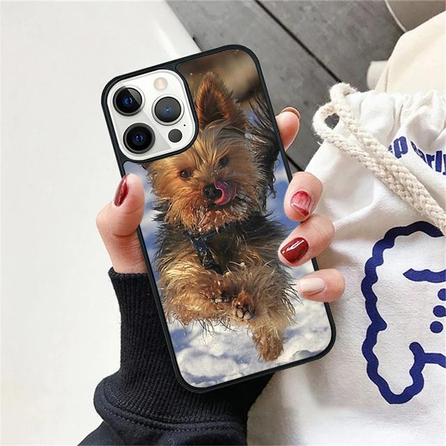 Yorkshire Terrier Dog Paw Print Phone Case Cover For iPhone 17 Air 15 16 14 13 12 Pro Max 11 Pro Max Plus Coque