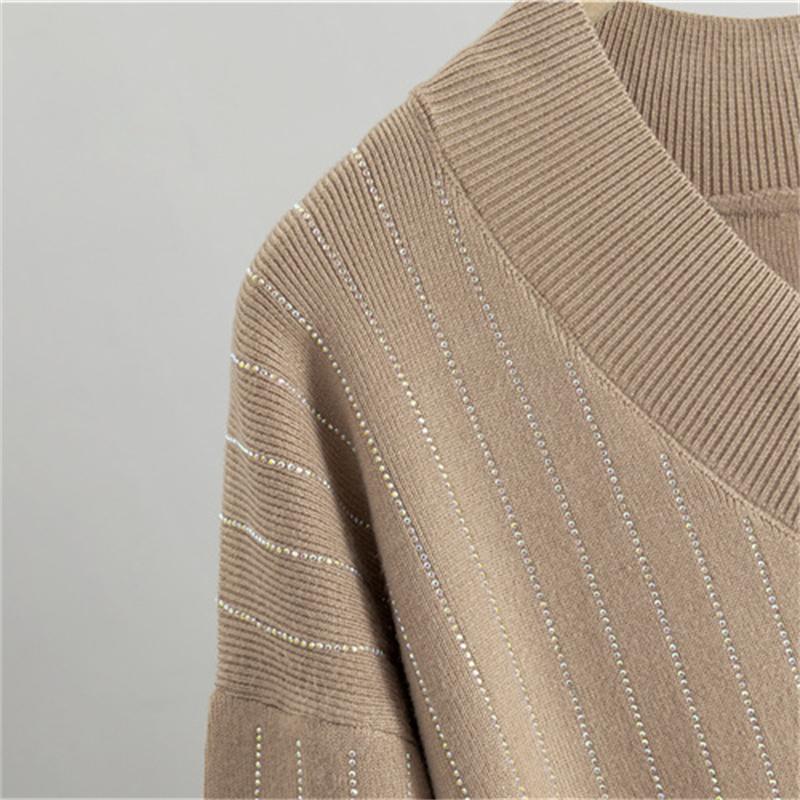 Lazy style loose woolen dress, women's autumn new style interior knit dress