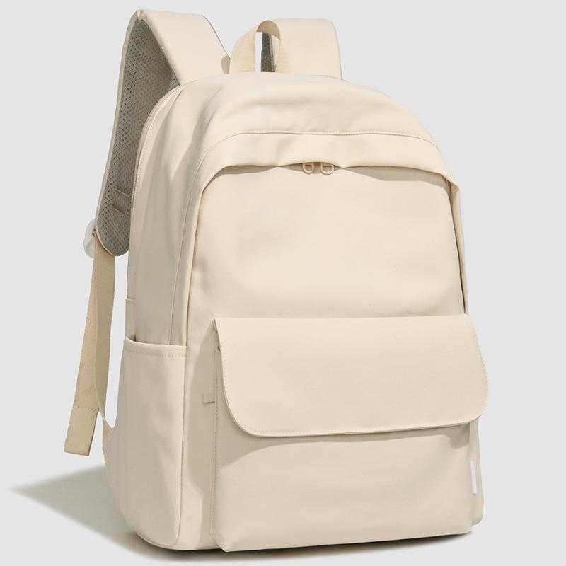 Однотонный мужской и женский рюкзак, студенческий школьный рюкзак большой вместимости