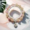 Super Fairy Forest Gradient Glass Bracelet - Chic Chinese Style Gift for Women and Best Friends, Lightweight Luxury Accessory
