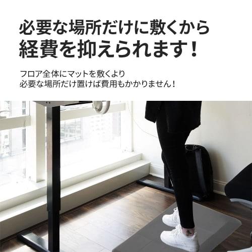 iimono117 Stress-Reducing Mat, 80cm Wide X 50cm Deep X 1.7cm Thick, Wipeable and Washable Kitchen Mat with Memory Foam Cushion, Comfortable for Office