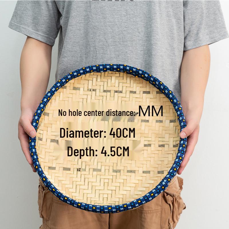 Bamboo Weaving Winnowing Basket and Sieve - Large Size for Household and Farm Use