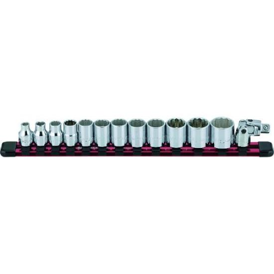 Mitroy Socket Wrench SH314 3/8" Set, 12-Link, 14-Piece Set,