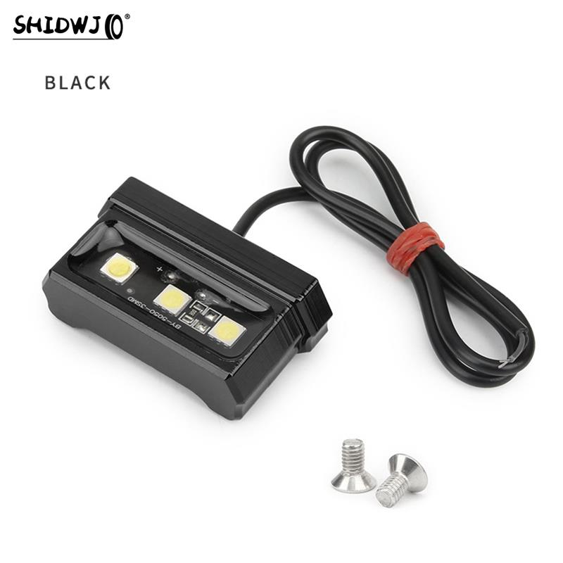 12V Motorcycle LED License Plate Light Universal Aluminum Alloy Rear Tail Light Aircraft License Plate Holder Light Accessories