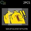 Reflective car sticker; surprised chick car motorcycle electric bike decoration helmet box trunk waterproof sticker;