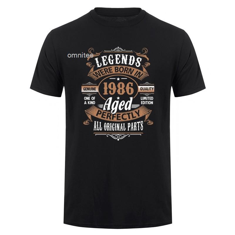 40 Years Old Vintage Born In 1986 T Shirt Unisex Streetwear Tee Funny Birthday Gift Shirt Short Sleeve Unisex Loose Clothing HJ011