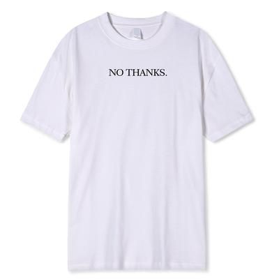 Nein Danke Bequemes Lustiges Druck T-Shirt Herren Mode O-Ausschnitt T-Shirts Sommer Baumwoll-Tops Street T-Shirts