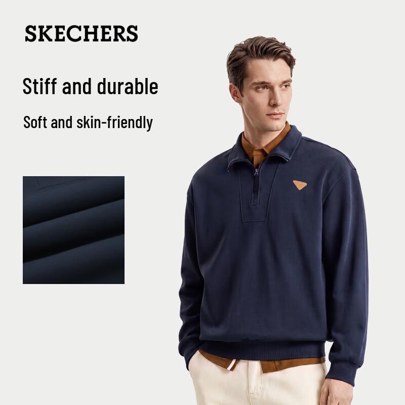 Skechers Unisex Relaxed Fit Collared Knit Pullover L326U003