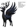 Antler Deer Decor Christmas Elk Statue with Wings, 3D Printed Reindeer Figurine, Modern High-end Home Table Centerpiece Standing Sculpture for Dining
