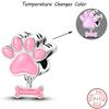 Temperature Change Color Copper Craft Chameleon Elephant Claw Pad Charms 3Mm Handmade Exquisite Jewellery Crafting