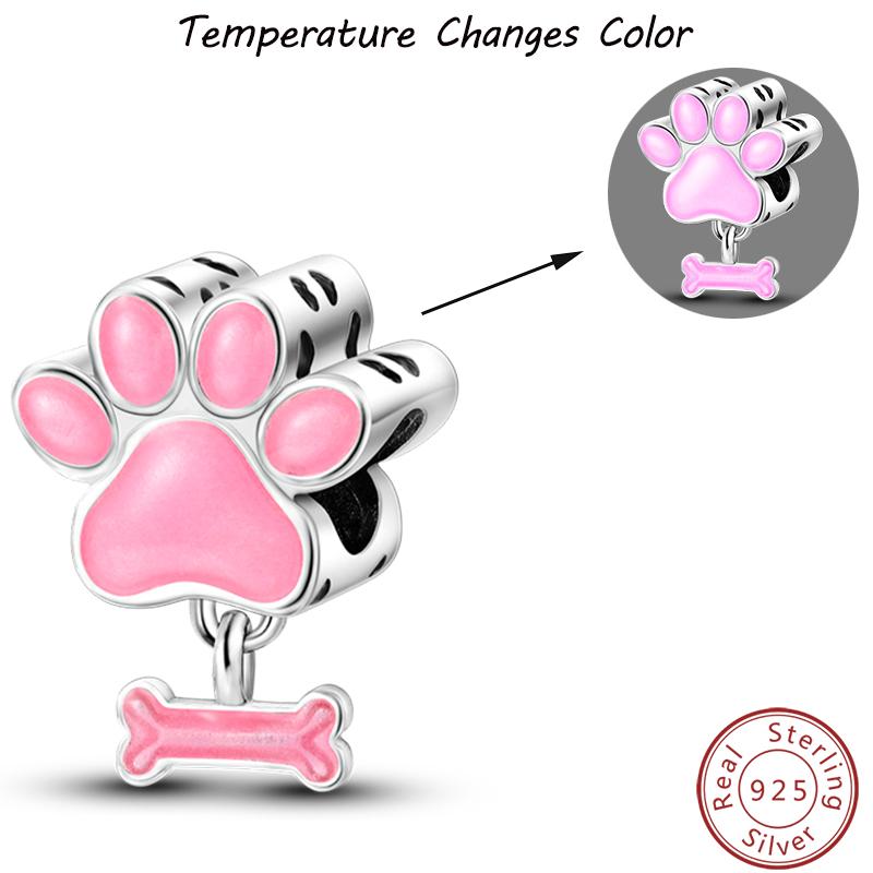 Temperature Change Color Copper Craft Chameleon Elephant Claw Pad Charms 3Mm Handmade Exquisite Jewellery Crafting