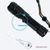 100000 Lumens Tactical Led Torch Light  Emergency Rechargeable Long Distance Led Work Light Camping Torch Flashlight