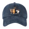 Pc Fun and Cute Cat Pattern Printed Baseball Cap Lightweight Comfortable and Breathable with Adjustable Size An Excellent